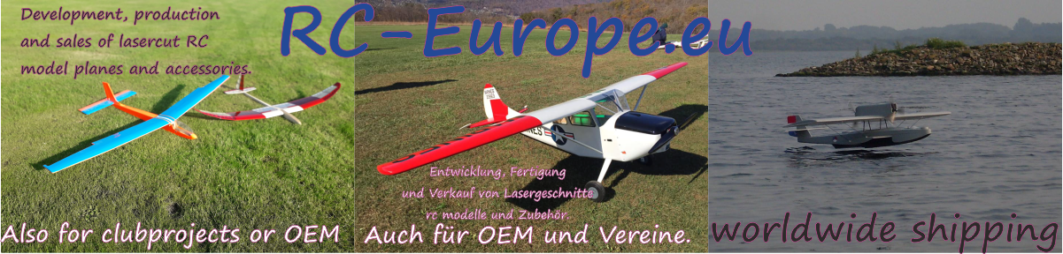 Welcome at RC-Europe, manufaturer Wooden RC planes.